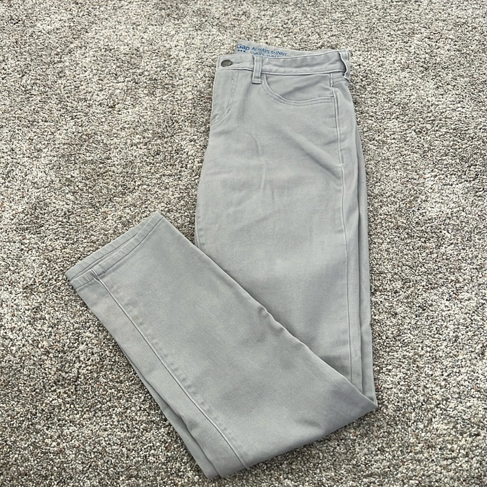 Gap Always Skinny Gray Pants size 2